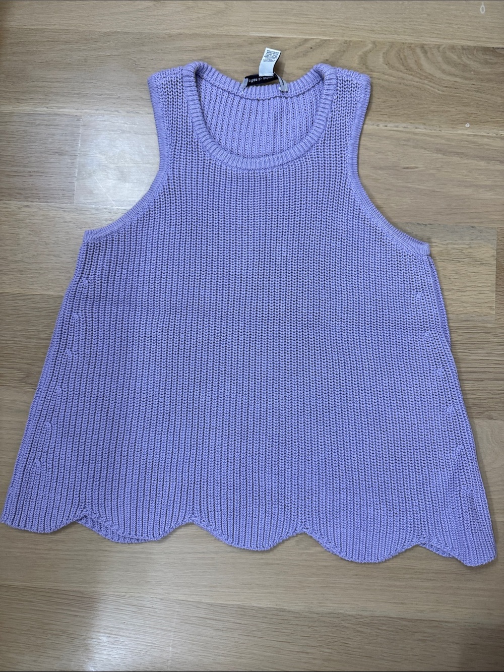 Cotton by Autumn Cashmere Purple Sleeveless Top
